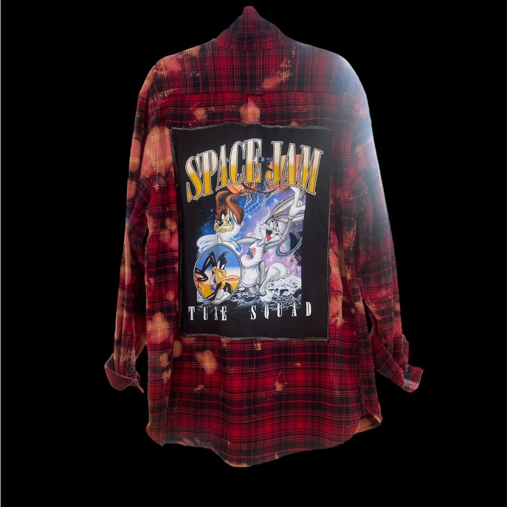 Bleach out Space Jam flannel, super soft!!!